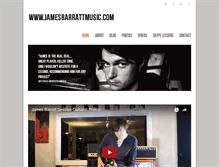 Tablet Screenshot of jamesbarrattmusic.com